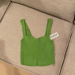 Urban Outfitters green knit tank top